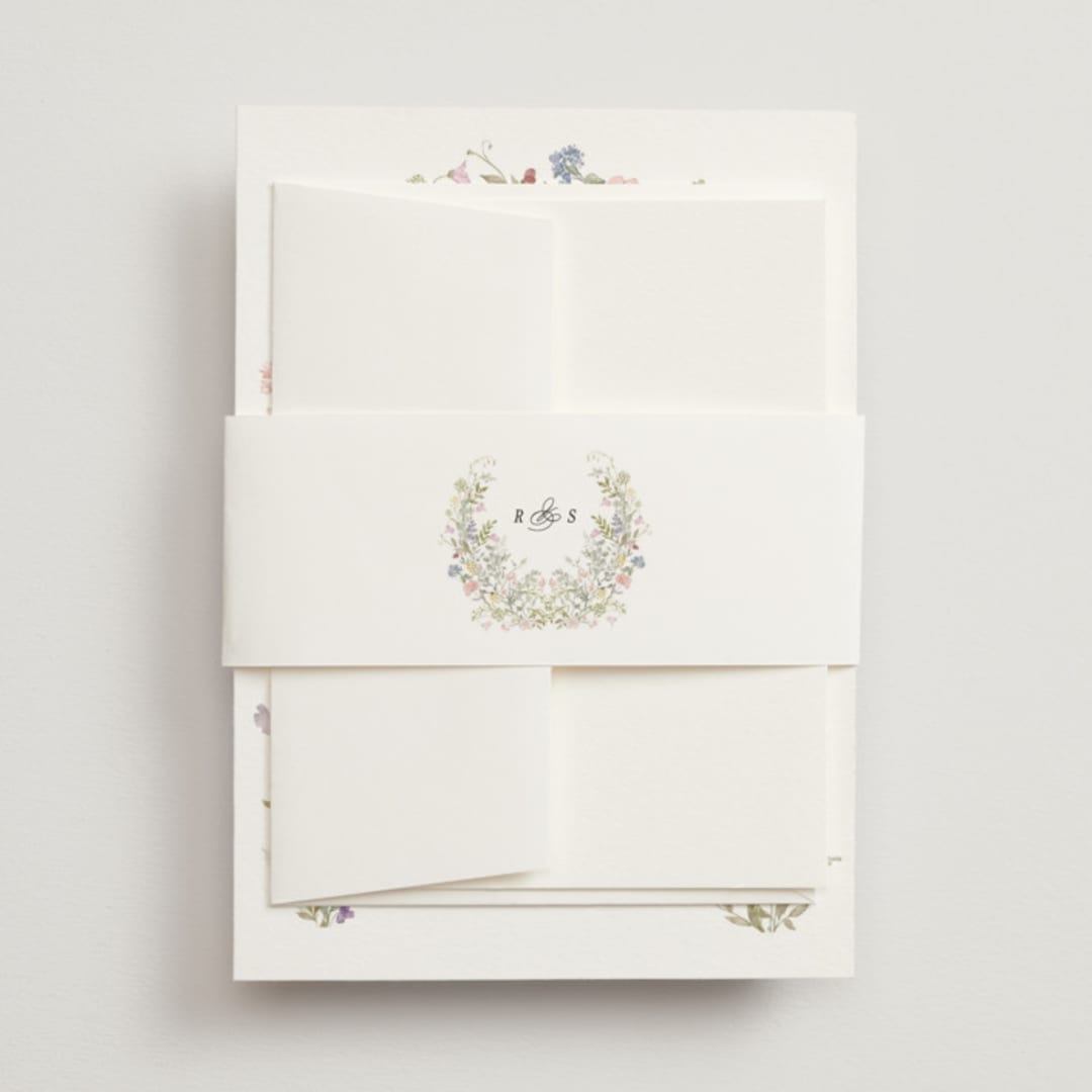 "flowering arch" - Belly Bands in Sage by Lori Wemple - Front