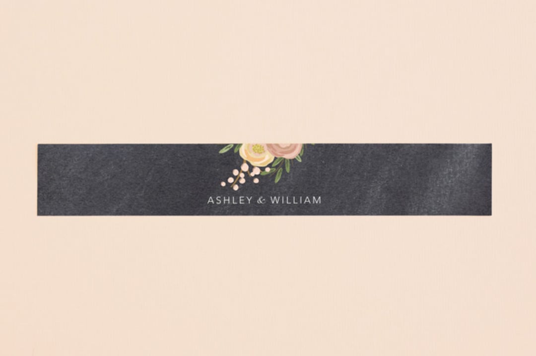 "botanica" - Belly Bands in Midnight by Griffinbell Paper Co. - Assembled with Invitation