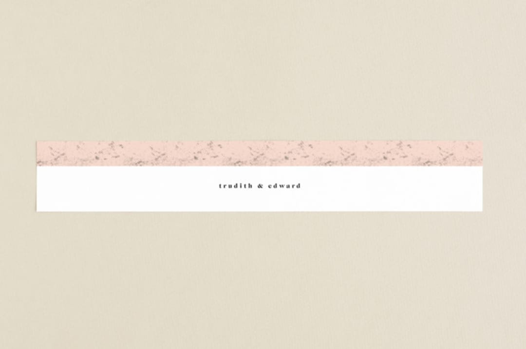 "New York" - Belly Bands in Blush by Nazia Hyder - Assembled with Invitation