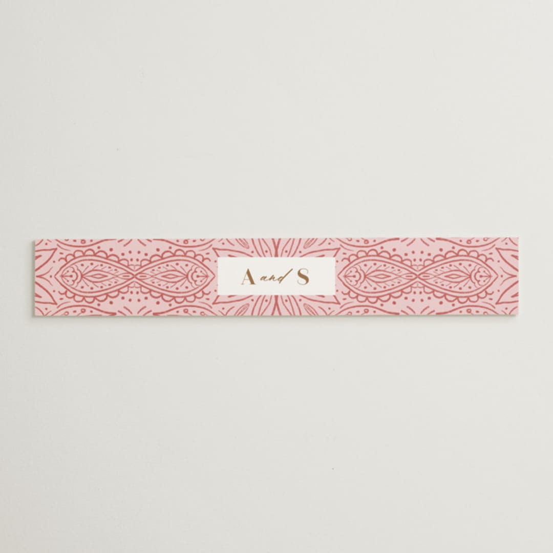 "AMAYA" - Belly Bands in Blush by Kanika Mathur - Assembled with Invitation