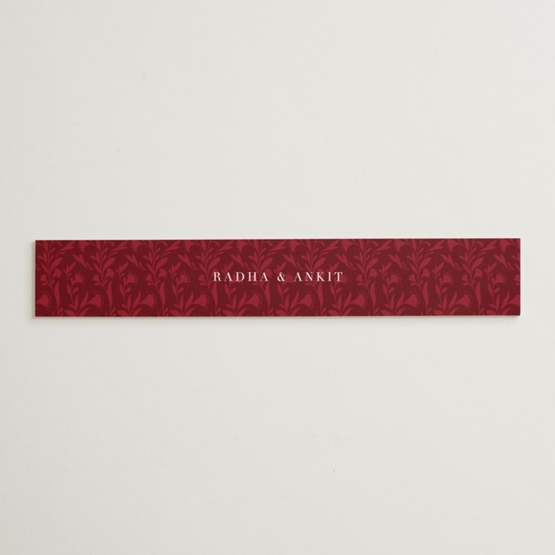 "Jaipur" - Belly Bands in Ruby by Mansi Verma - Assembled with Invitation