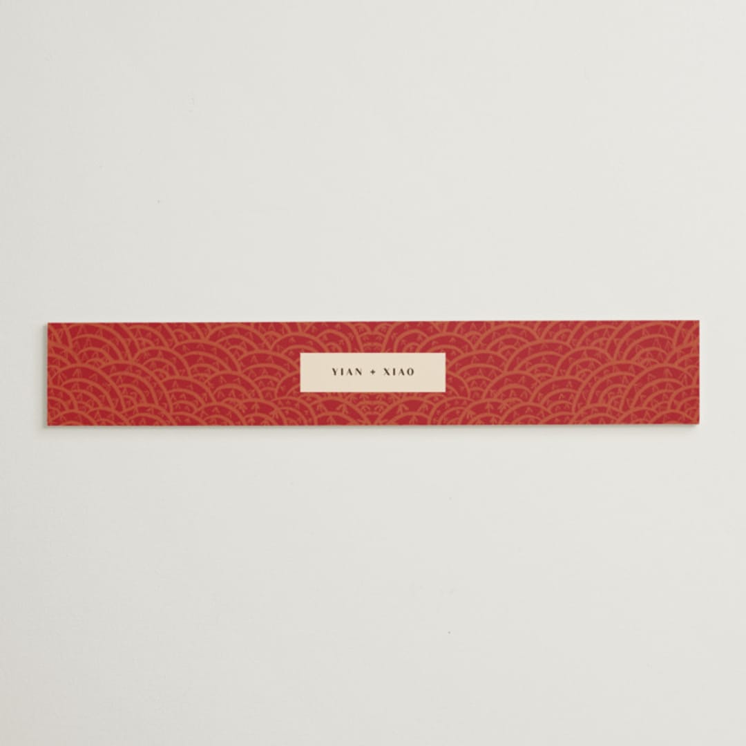 "Mizu Pattern" - Belly Bands in Ruby by Kanika Mathur - Assembled with Invitation