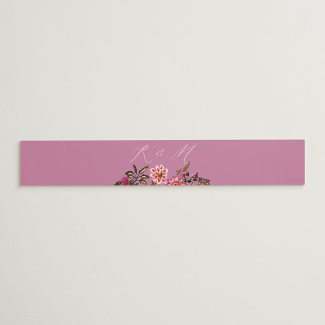 "Indian floral chintz lush" - Belly Bands in Ivory by Caroline Bonne Muller - Assembled with Invitation