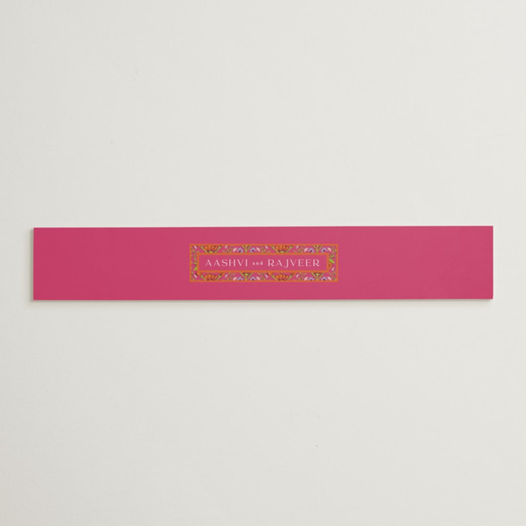 "Varna" - Belly Bands in Fuchsia by Pati Cascino - Assembled with Invitation