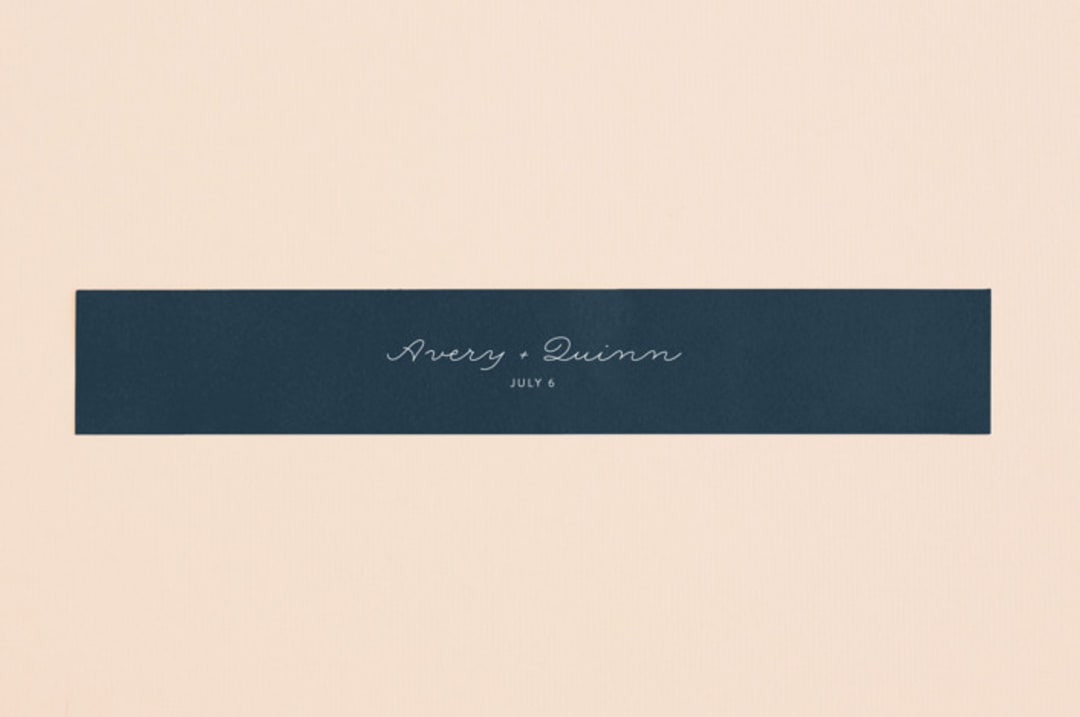 "Watercolor Dots" - Belly Bands in Agate by Maria Hilas-Louie - Assembled with Invitation