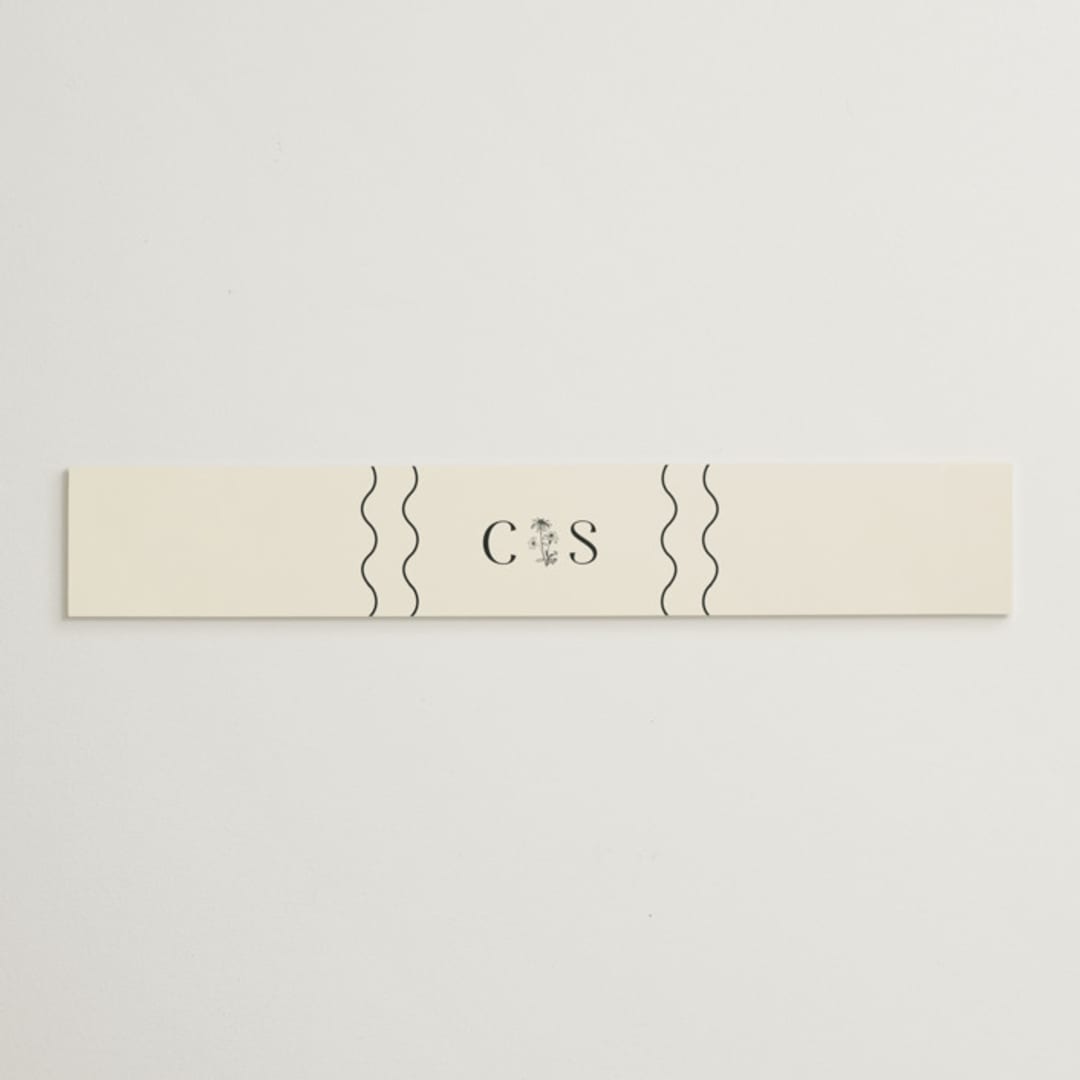 "Floral Emblem" - Belly Bands in Cream by Baumbirdy - Assembled with Invitation