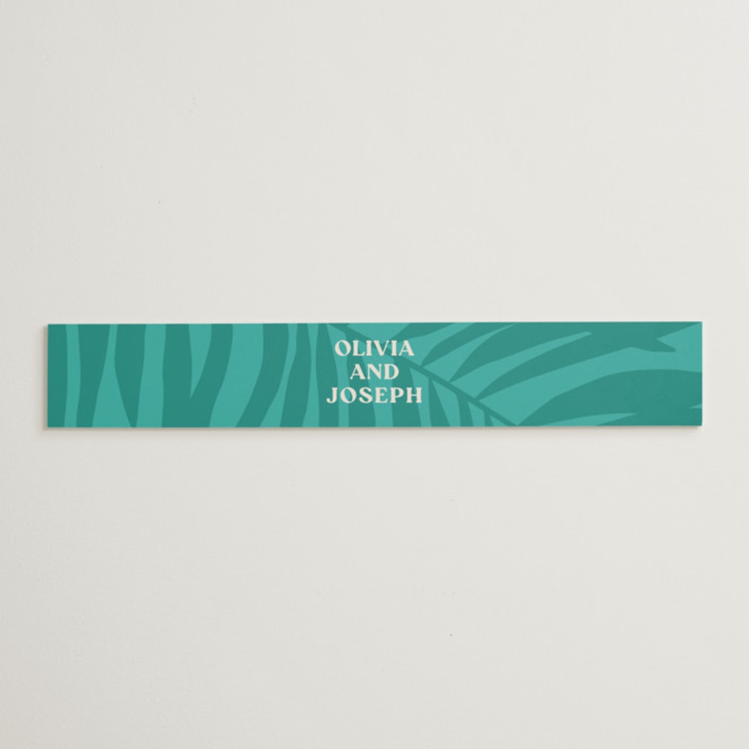 "The Palm" - Belly Bands in Flamingo by Pixel and Hank - Assembled with Invitation