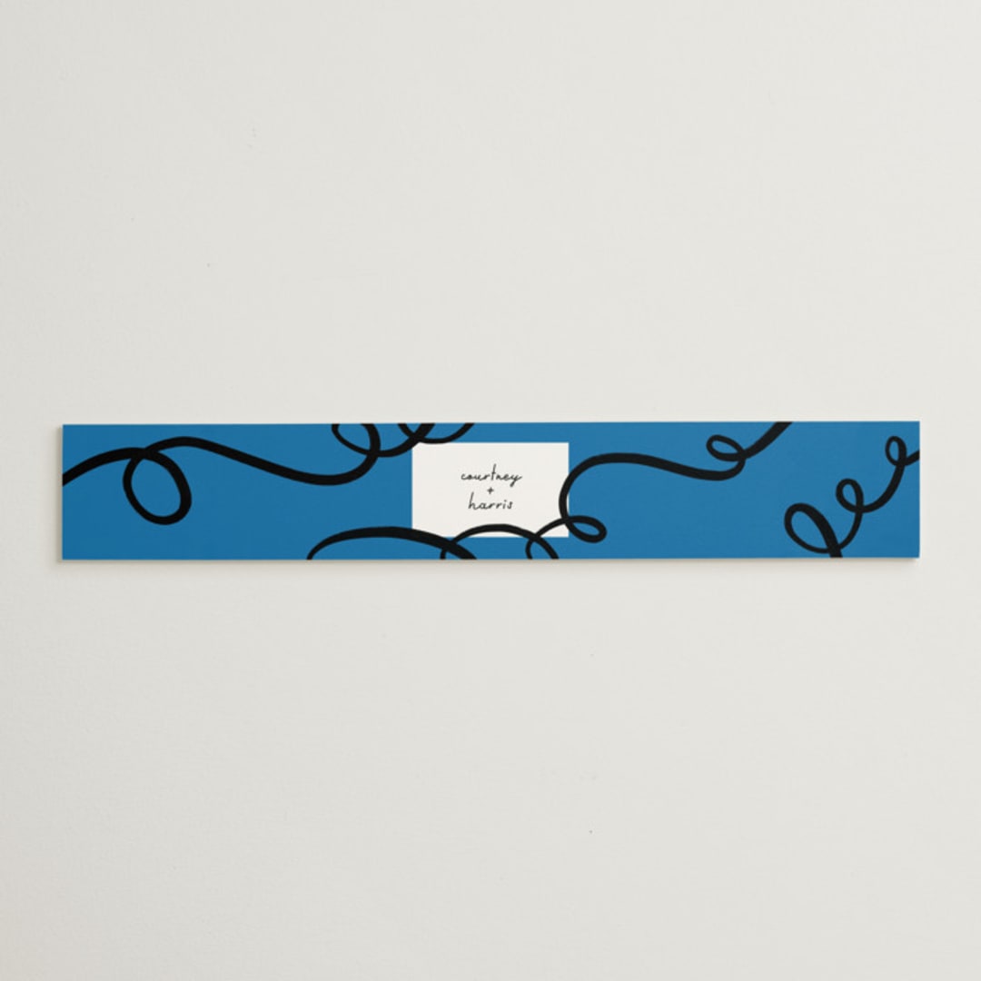 "Swirl Frame" - Belly Bands in Cobalt by mo kelley - Assembled with Invitation