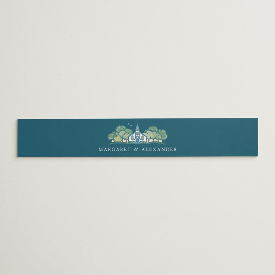 "Going to the Chapel" - Belly Bands in Meadow by Paper Sun Studio - Assembled with Invitation