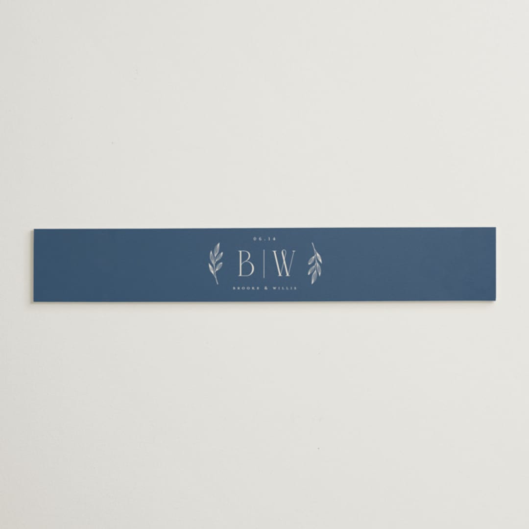 "Arched Monogram" - Belly Bands in Ecru by Erica Krystek - Assembled with Invitation