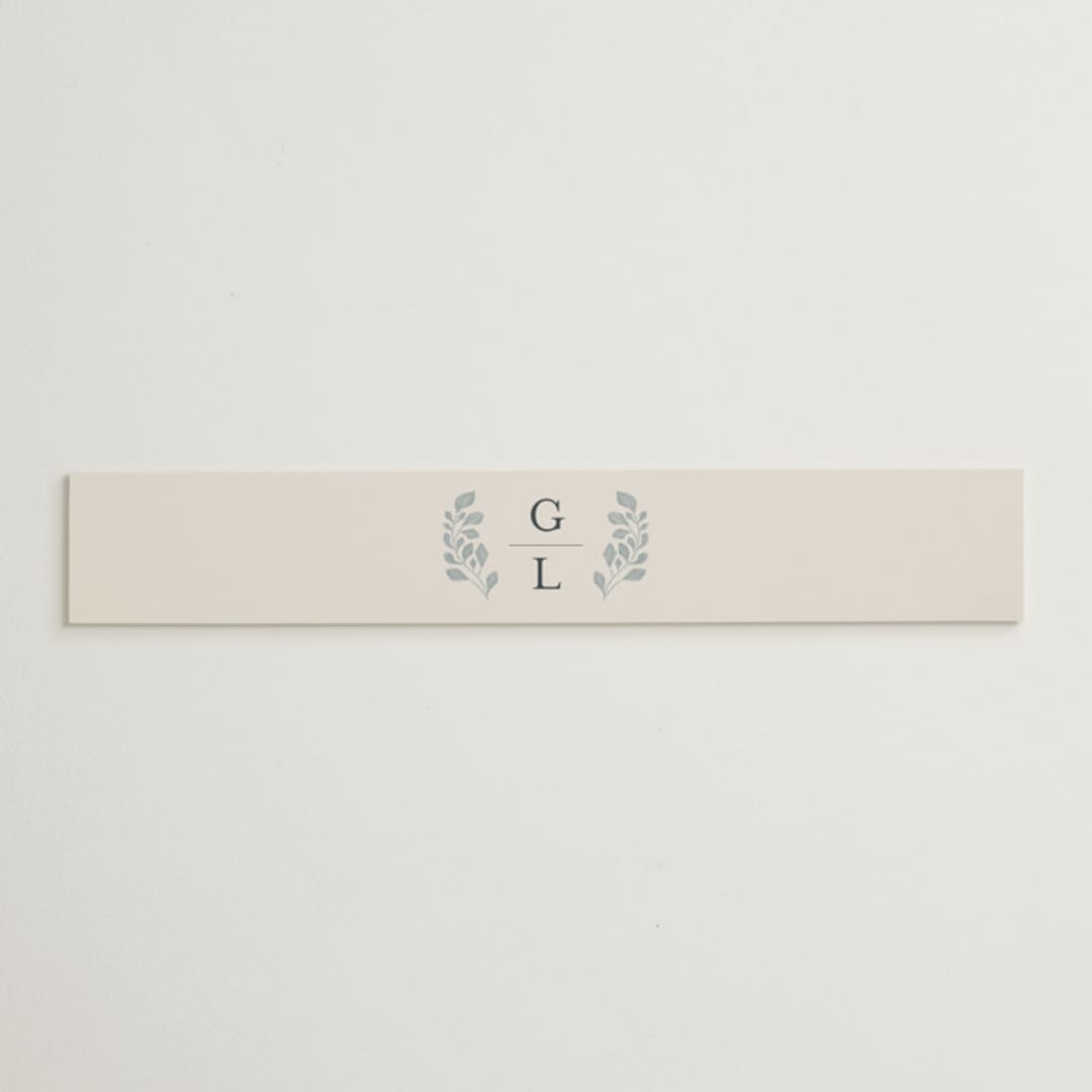 "Embroidered" - Belly Bands in Dusty Blue by Jen Owens - Assembled with Invitation