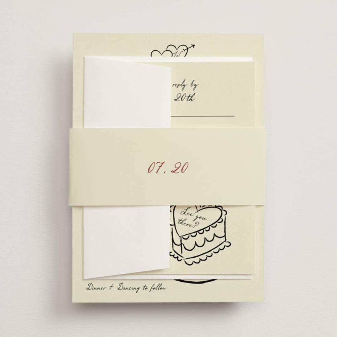 "Vintage Lovers" - Belly Bands in Champagne by Helena Vitto - Front