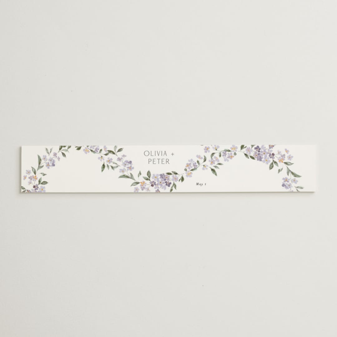 "Sweeping Vine" - Belly Bands in Periwinkle by Itsy Belle Studio - Assembled with Invitation