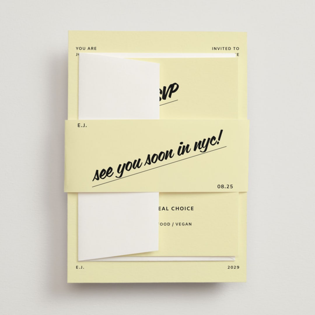 "Courthouse" - Belly Bands in Butter by Studio Suku - Front