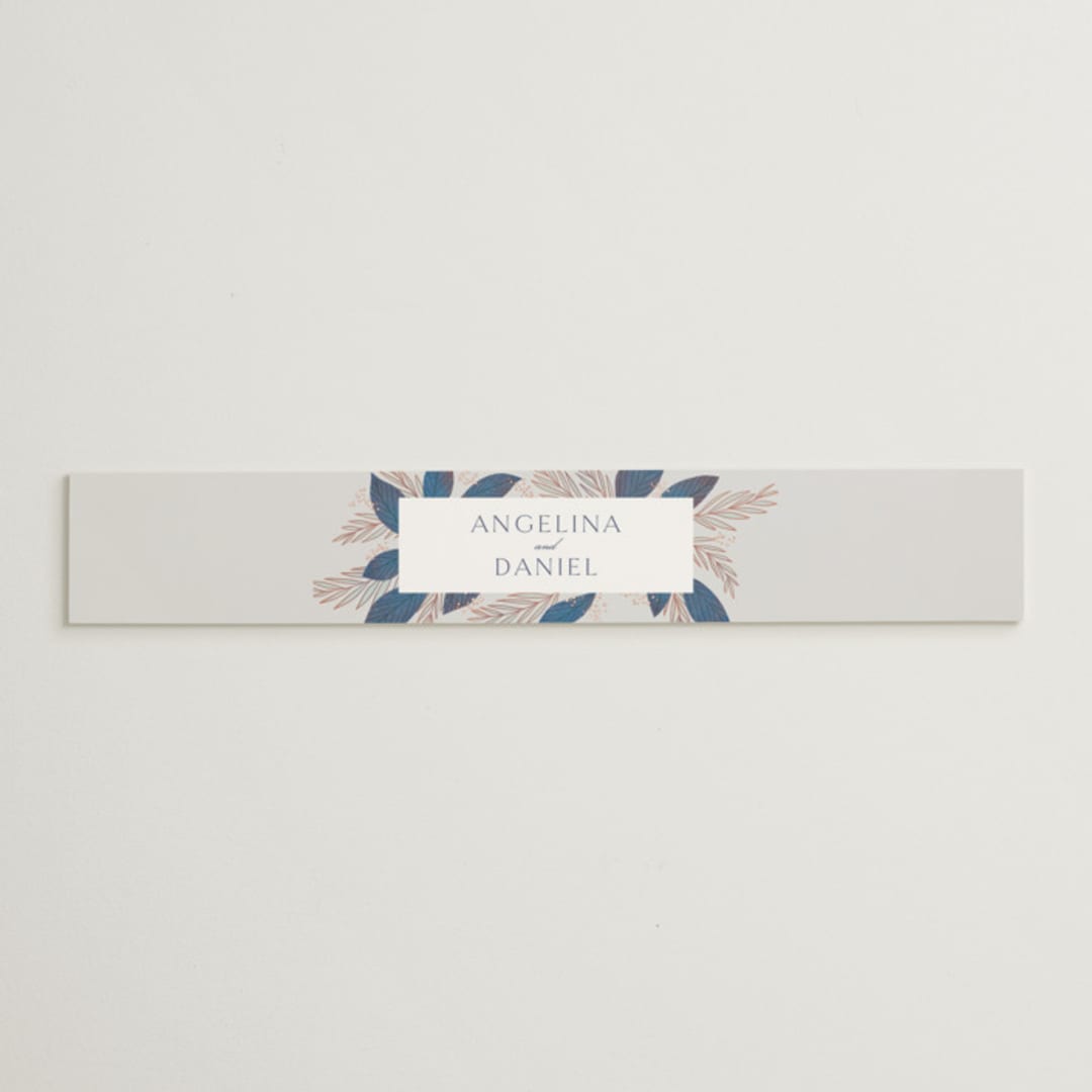 "Bouquet" - Belly Bands in Cobalt by Jen Owens - Assembled with Invitation