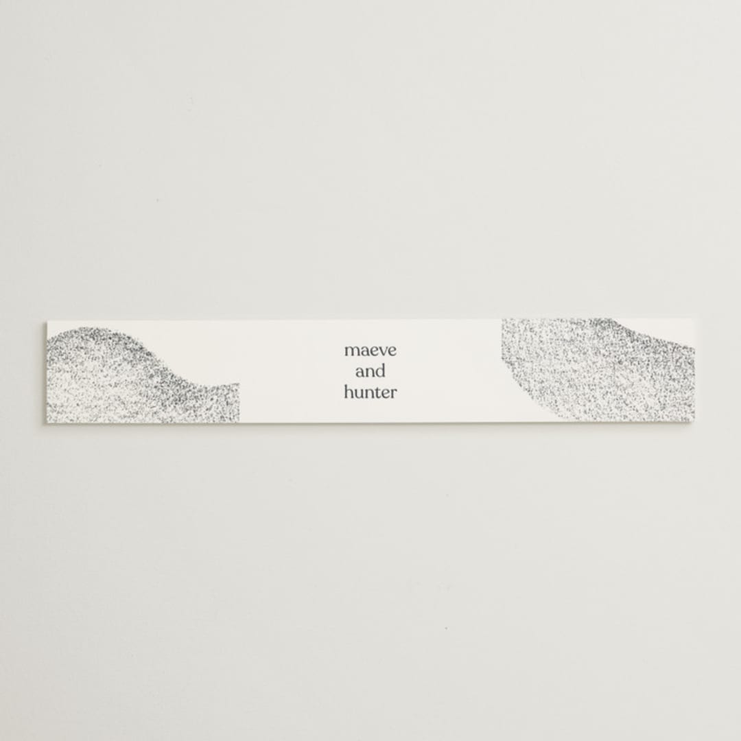 "Memo" - Belly Bands in Charcoal by Blustery August - Assembled with Invitation