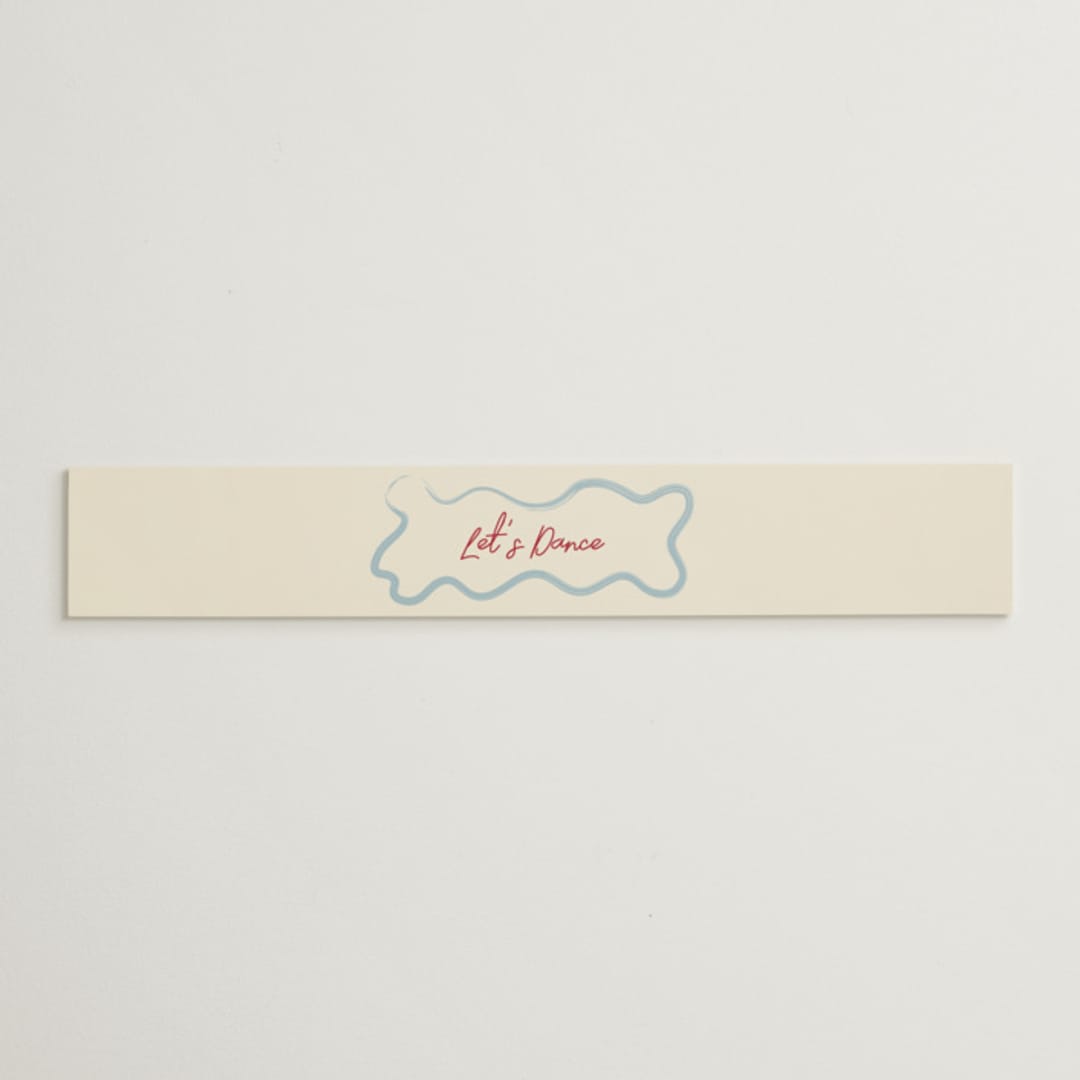 "Handwritten Letter" - Belly Bands in Blue Velvet by Helena Vitto - Assembled with Invitation