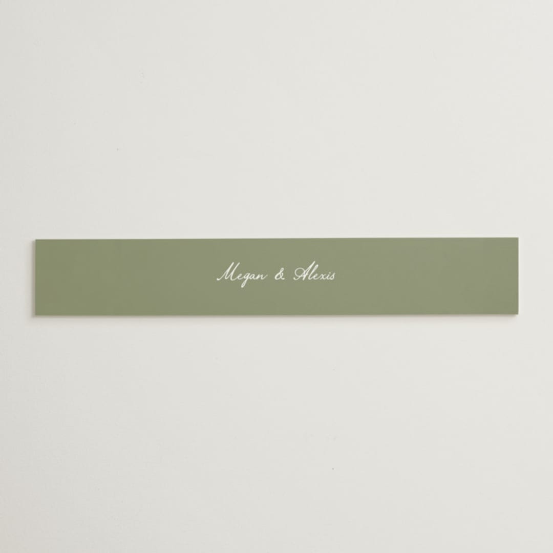 "Handwritten" - Belly Bands in Moss by Cass Loh - Assembled with Invitation
