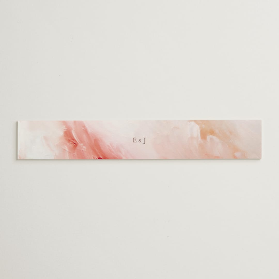 "Delicate brushstrokes" - Belly Bands in Blush by Lucrecia Caporale - Assembled with Invitation