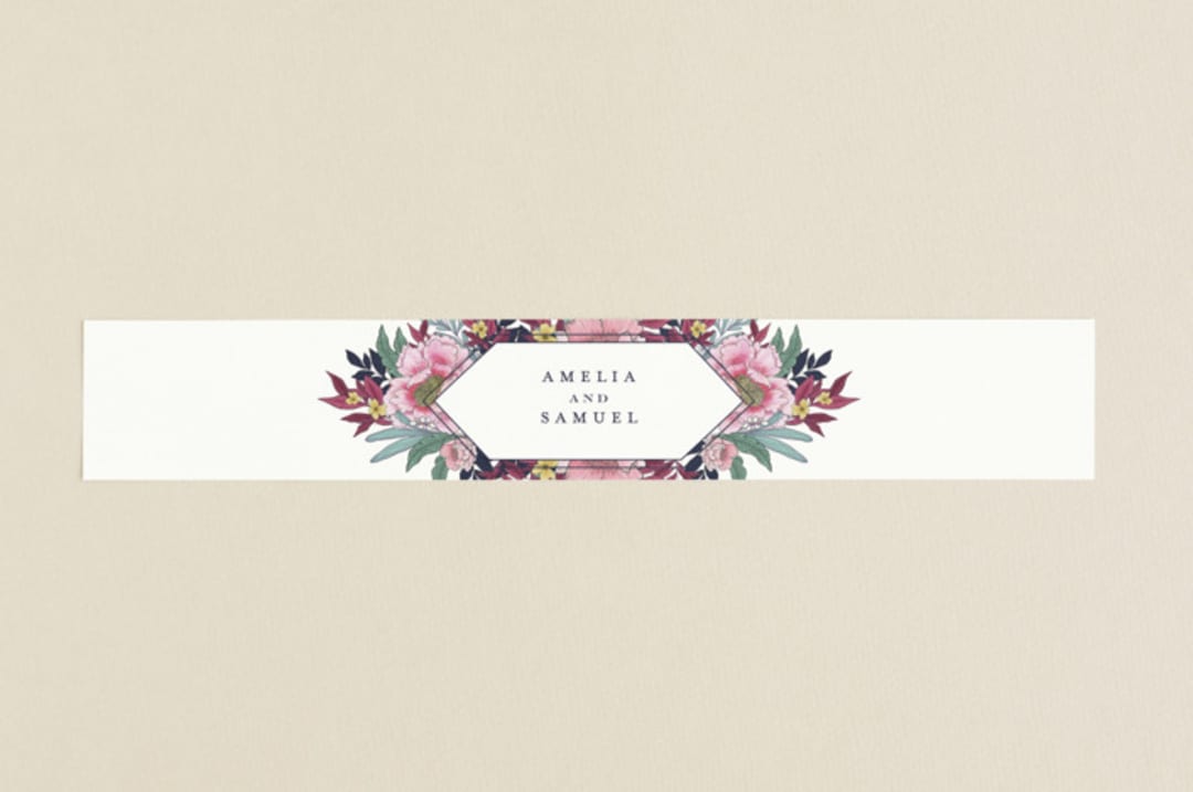 "Vintage Boughs" - Belly Bands in Merlot by Grace Kreinbrink - Assembled with Invitation