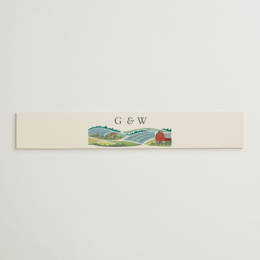 "Farm and Field" - Belly Bands in Barn by Paper Sun Studio - Assembled with Invitation