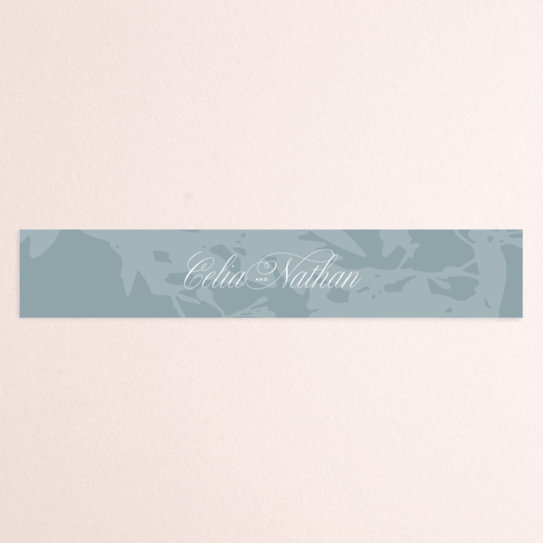 "Stacked Script" - Belly Bands in Classic by Olivia Kanaley Inman - Assembled with Invitation