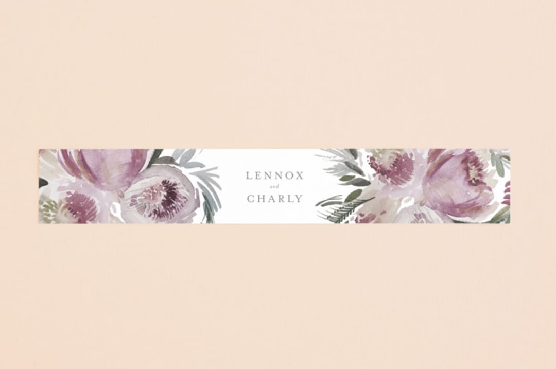"romantic bouquet" - Belly Bands in Plum by Phrosné Barwood - Assembled with Invitation