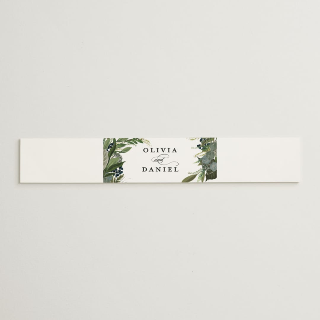 "Side Swept" - Belly Bands in Navy by Susan Moyal - Assembled with Invitation