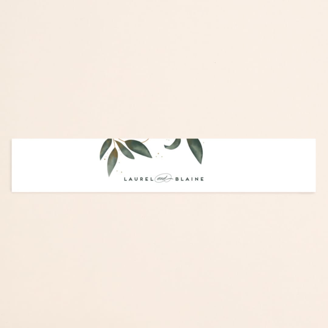 "Love Grows" - Belly Bands in Leaf by Leah Bisch - Assembled with Invitation