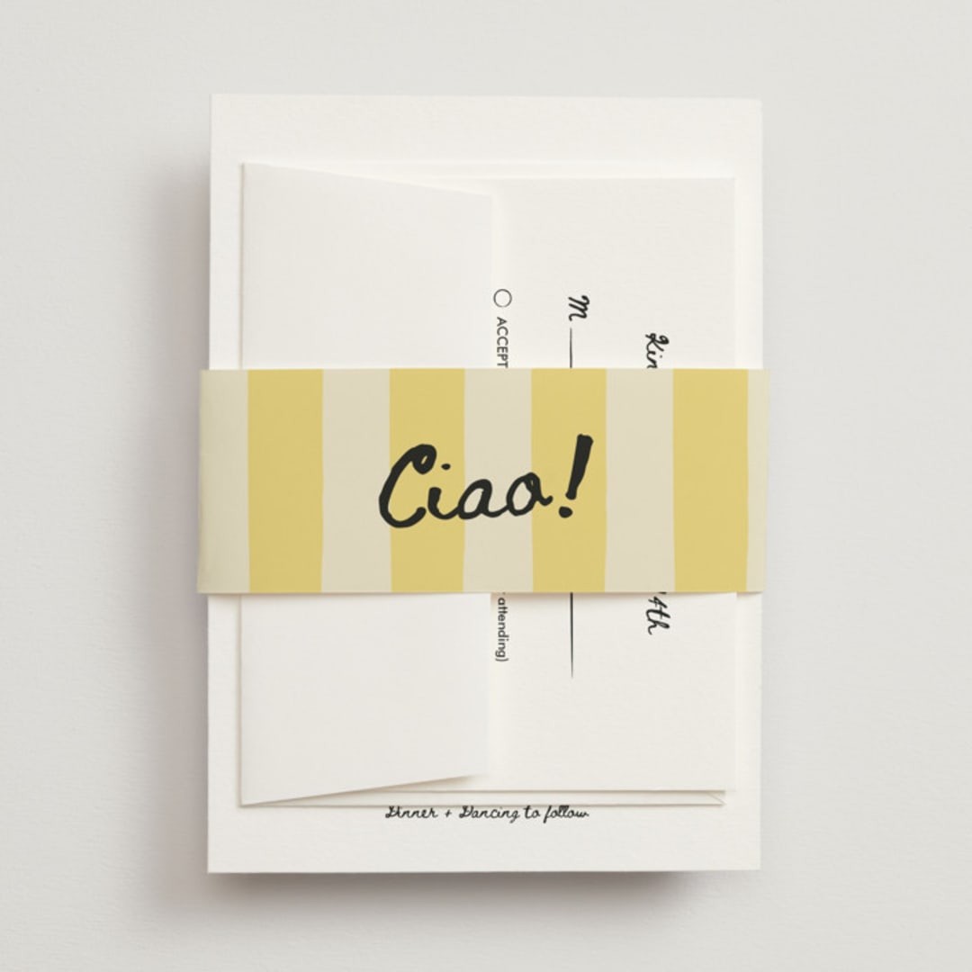 "Amore Mio" - Belly Bands in Nero by Helena Vitto - Front