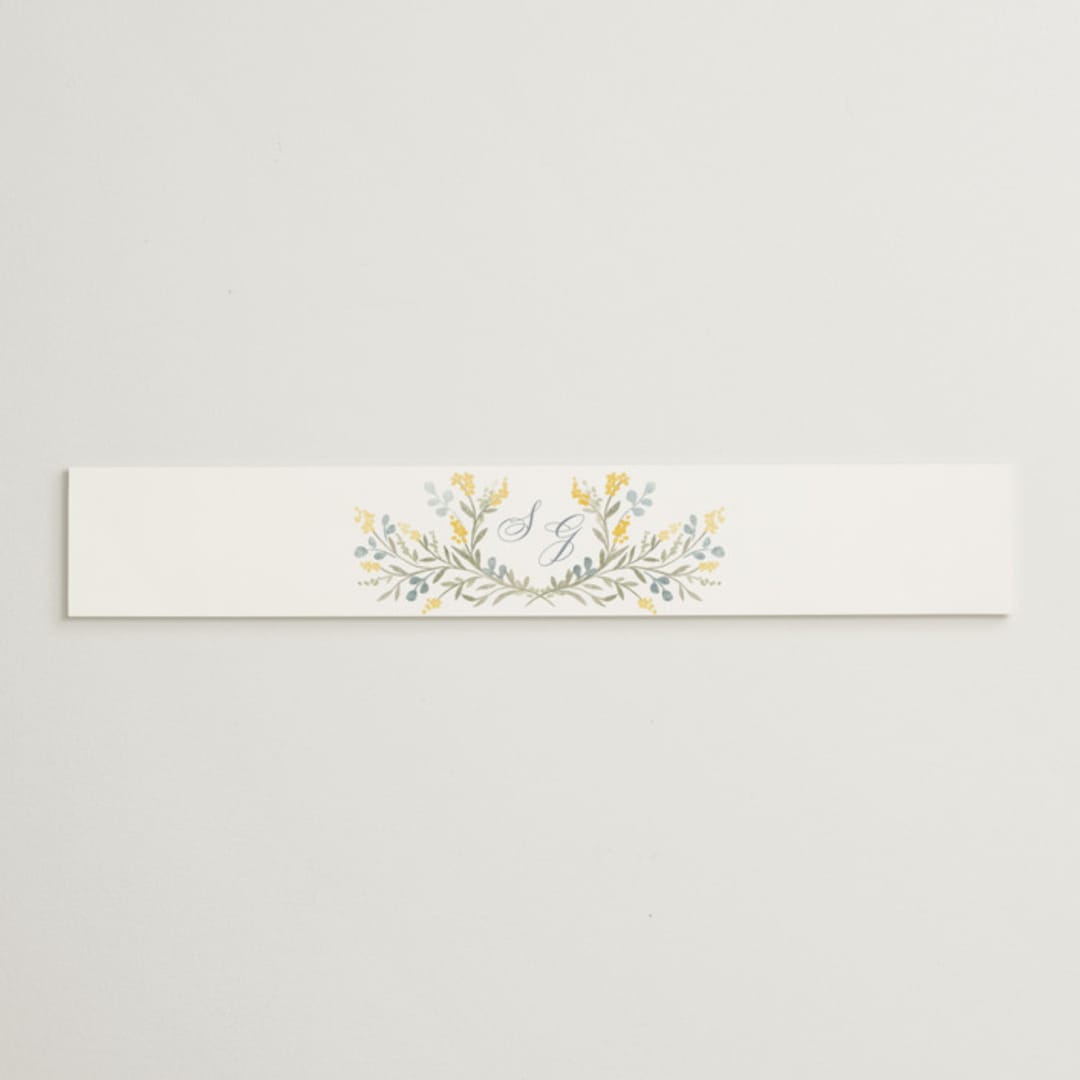 "Monogrammed" - Belly Bands in Spring by Petra Kern - Assembled with Invitation