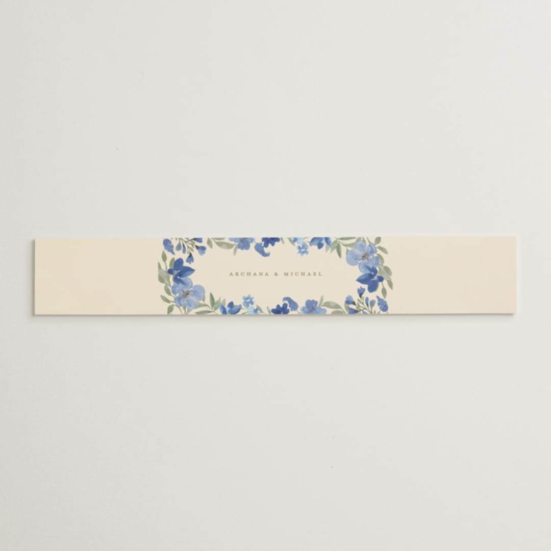 "Nilgiri" - Belly Bands in Blueberry by Creo Study - Assembled with Invitation