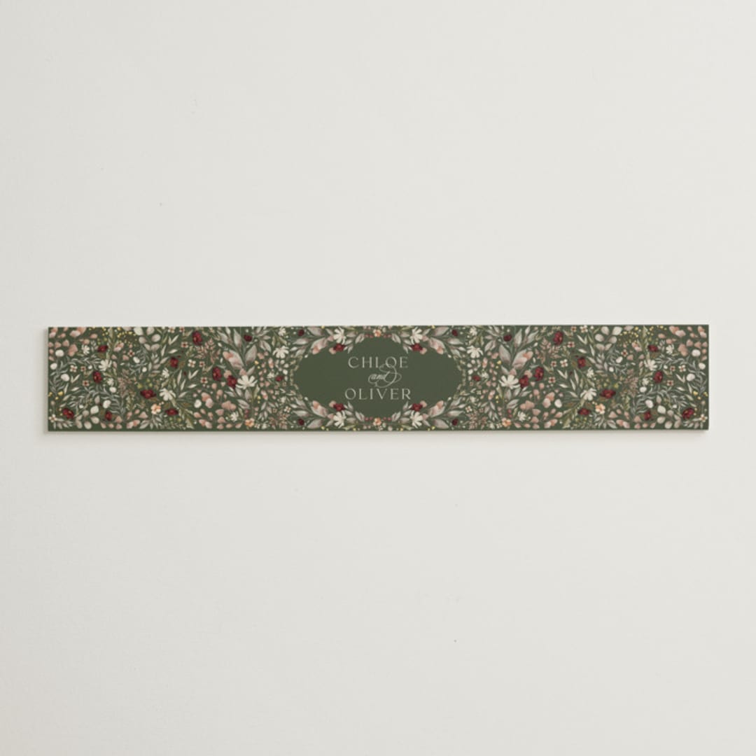 "fleur sauvage" - Belly Bands in Vert by Erin Deegan - Assembled with Invitation