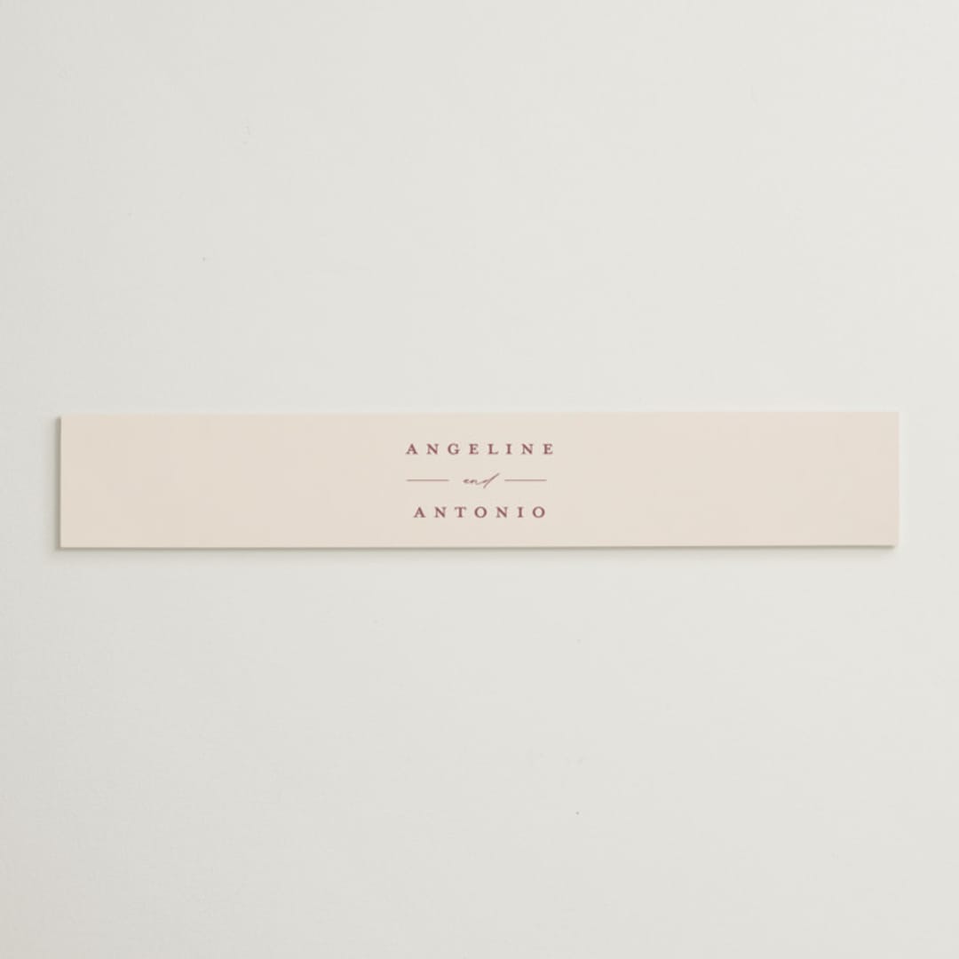 "Chantilly" - Belly Bands in Mauve by Erica Krystek - Assembled with Invitation
