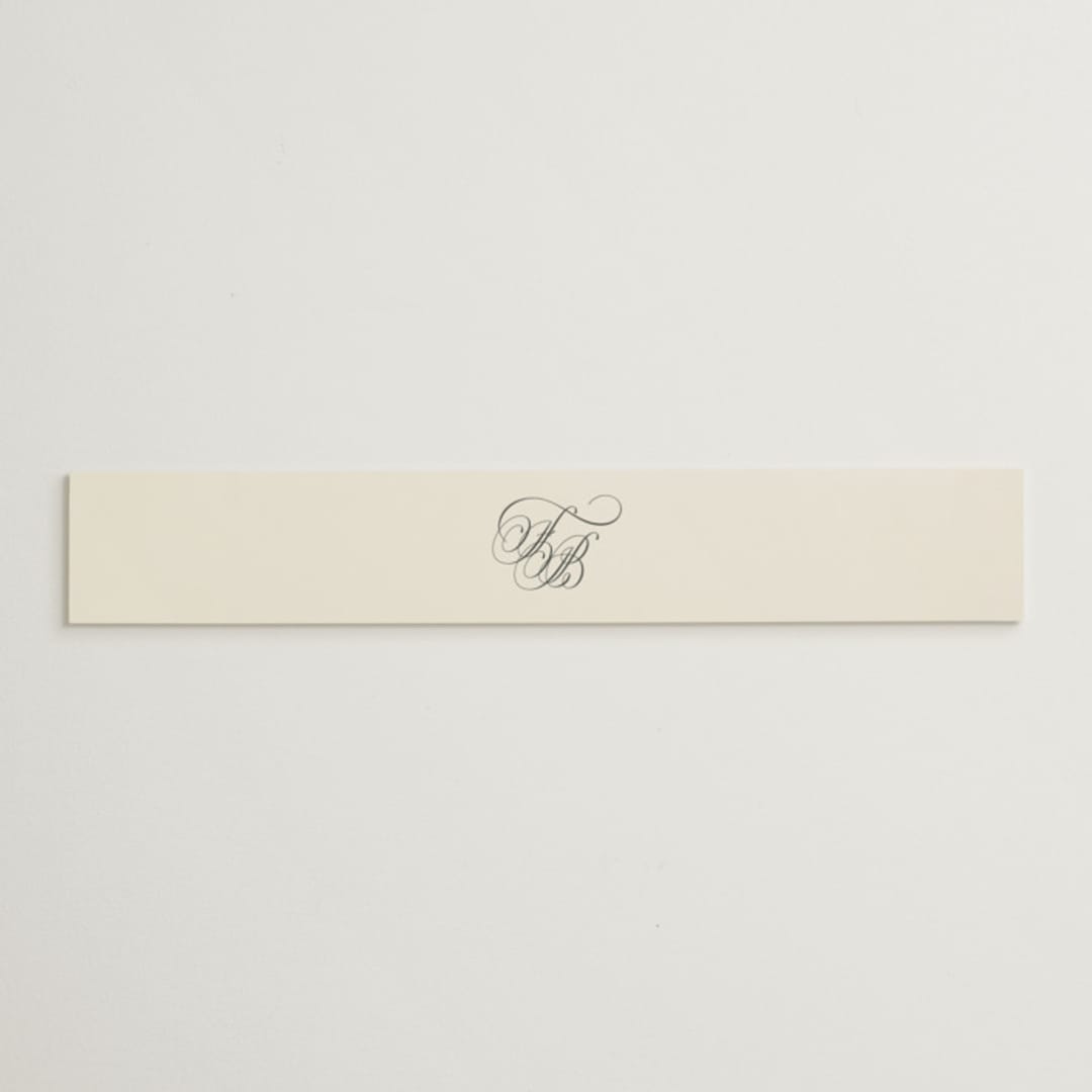 "Wonderful Tonight" - Belly Bands in Oreo Creme by Design Lotus - Assembled with Invitation