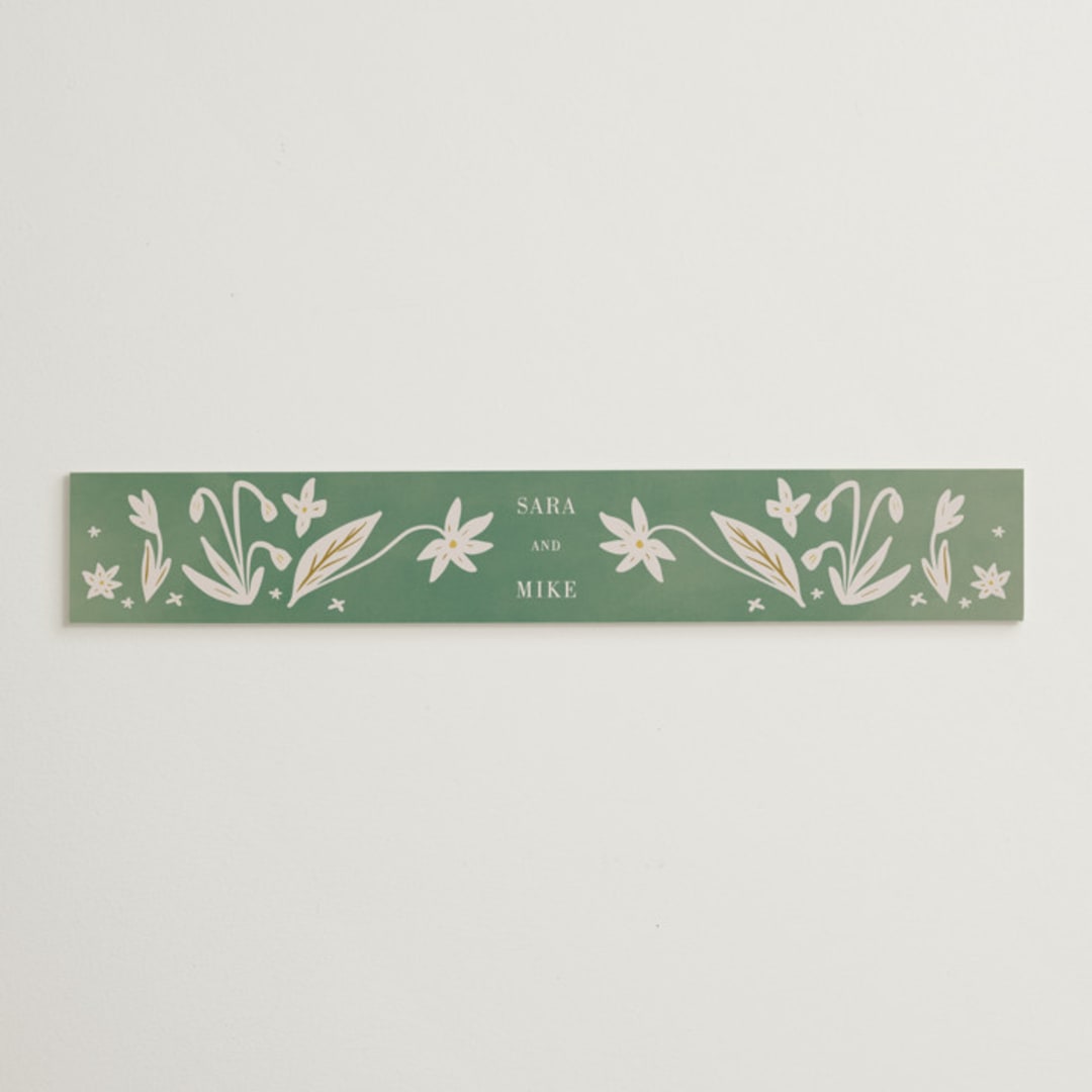 "Friendly Flowers" - Belly Bands in Emerald by Ani Somi - Assembled with Invitation