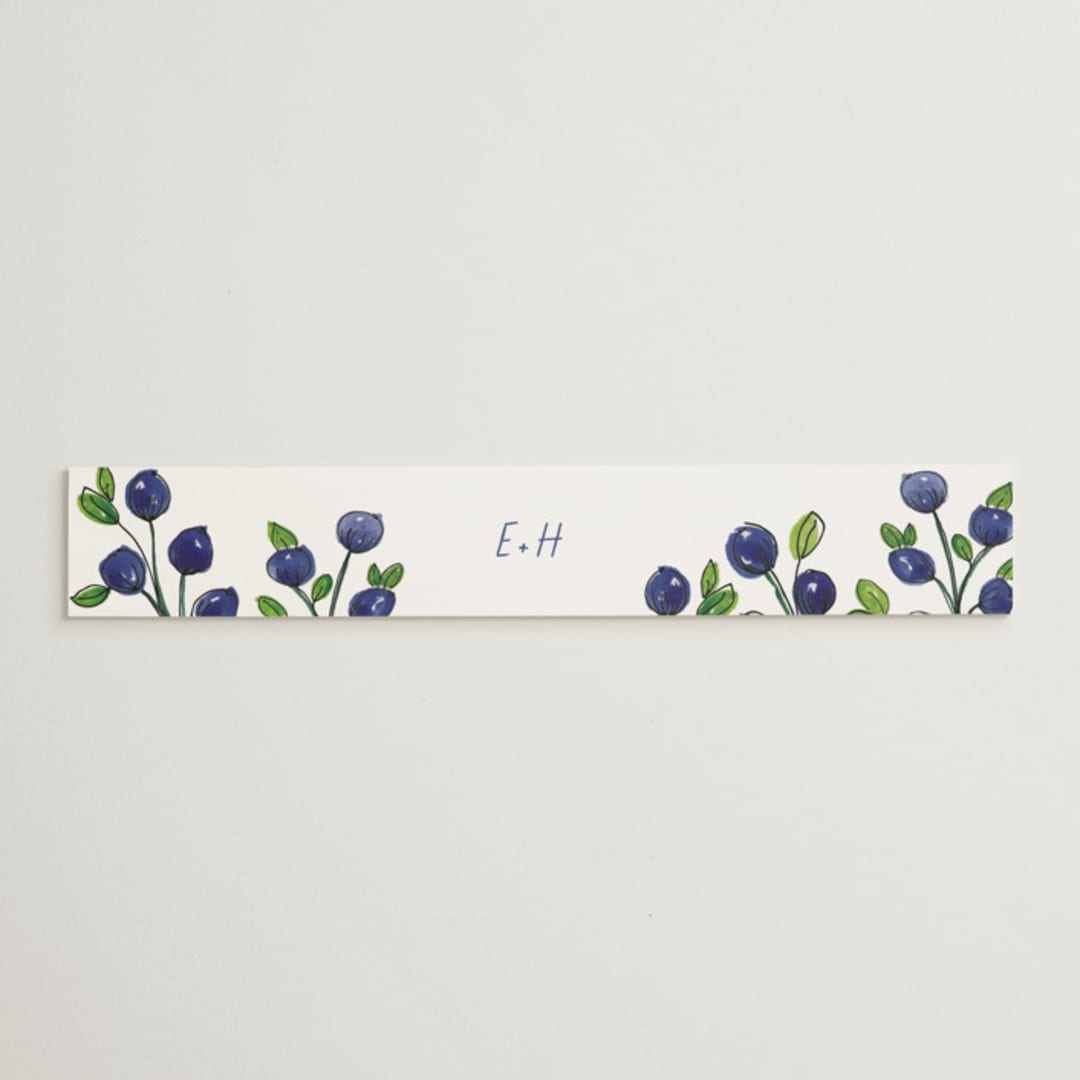 "Blue Bells" - Belly Bands in Cornflower by Mere Paper - Assembled with Invitation
