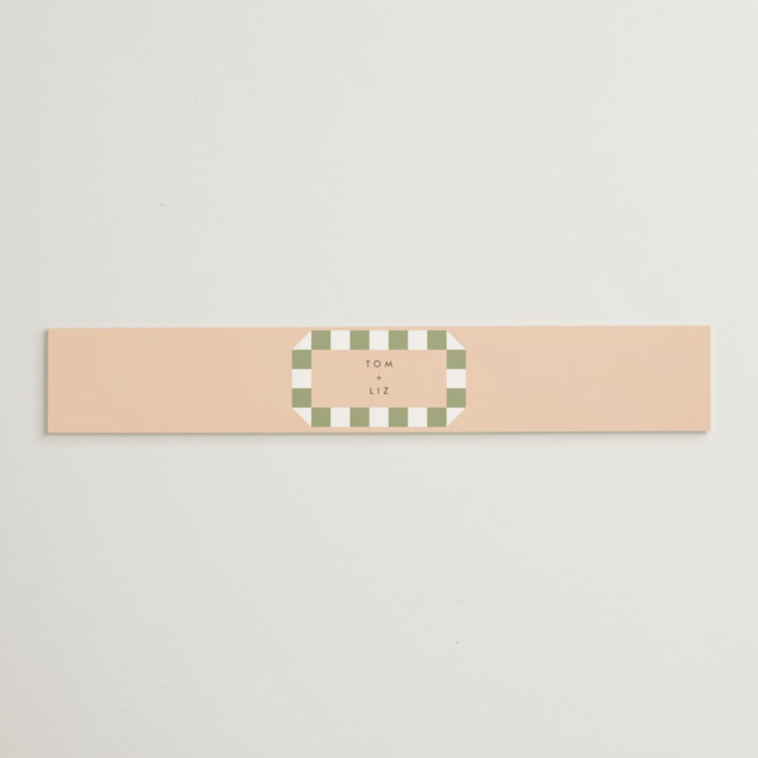 "Boardwalk" - Belly Bands in Peach by Baumbirdy - Assembled with Invitation