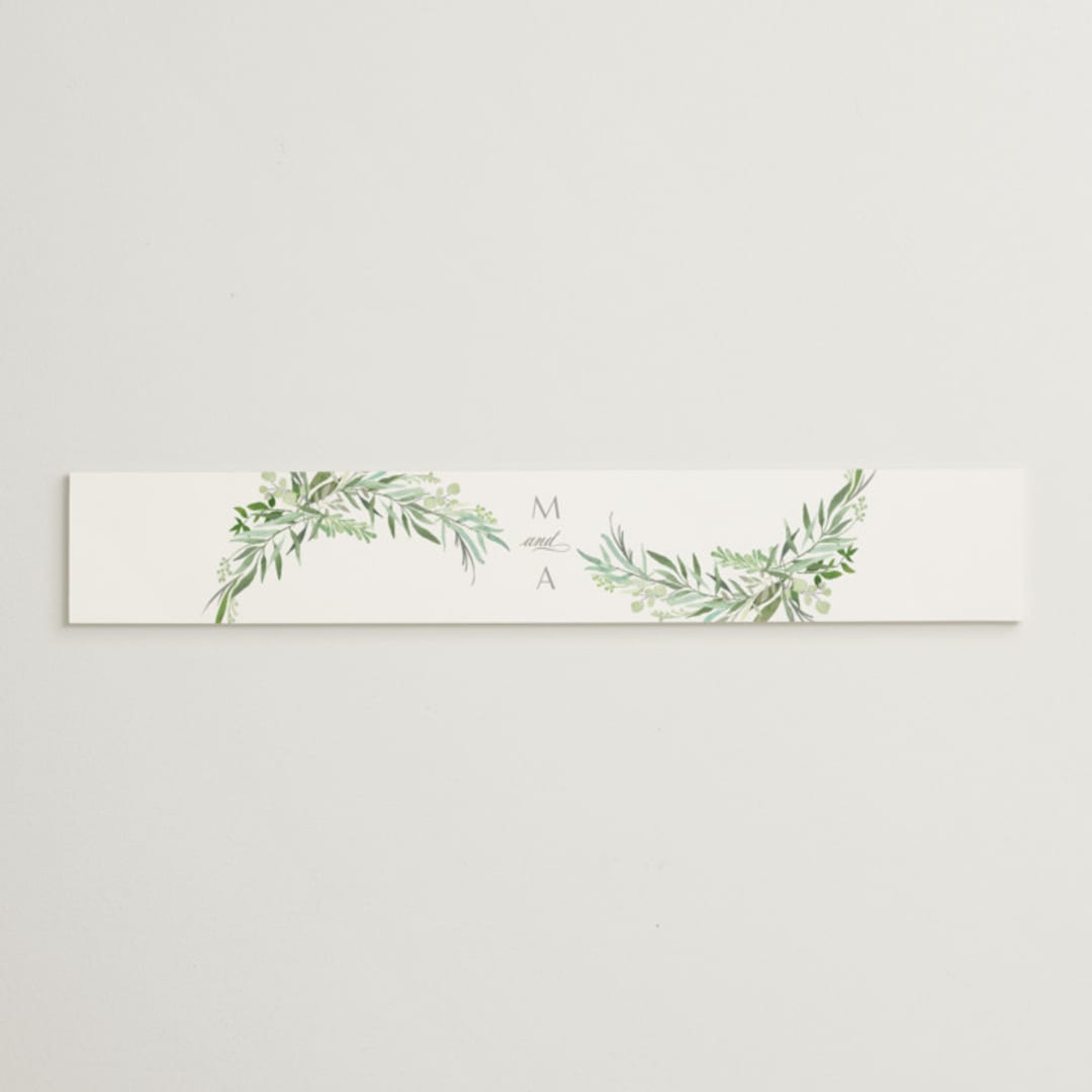 "I do" - Belly Bands in Fern by Creo Study - Assembled with Invitation