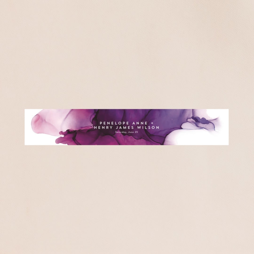 "saturated" - Belly Bands in Plum by Erin Deegan - Assembled with Invitation