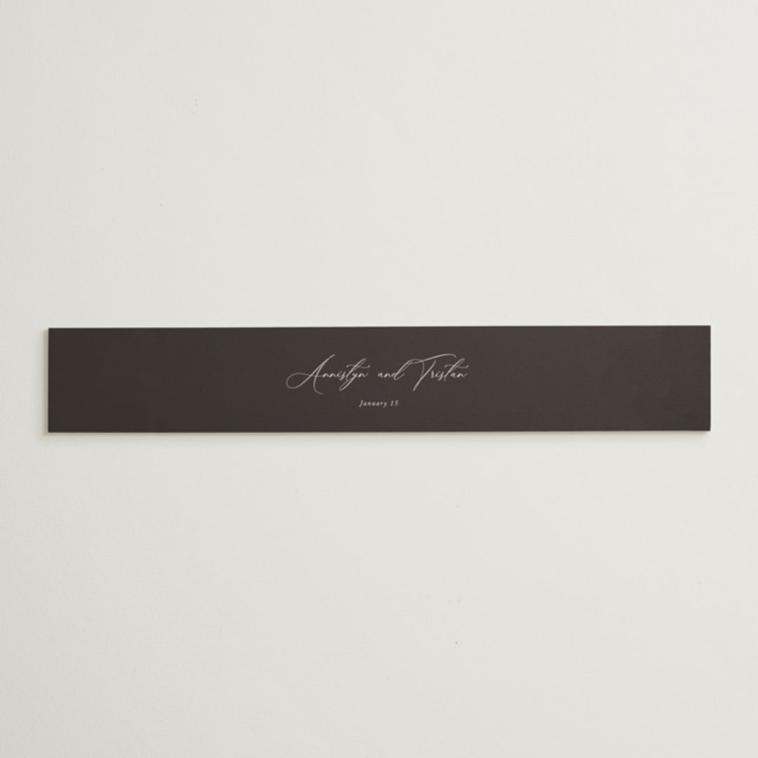 "Love Story" - Belly Bands in Mocha by Jennifer Postorino - Assembled with Invitation