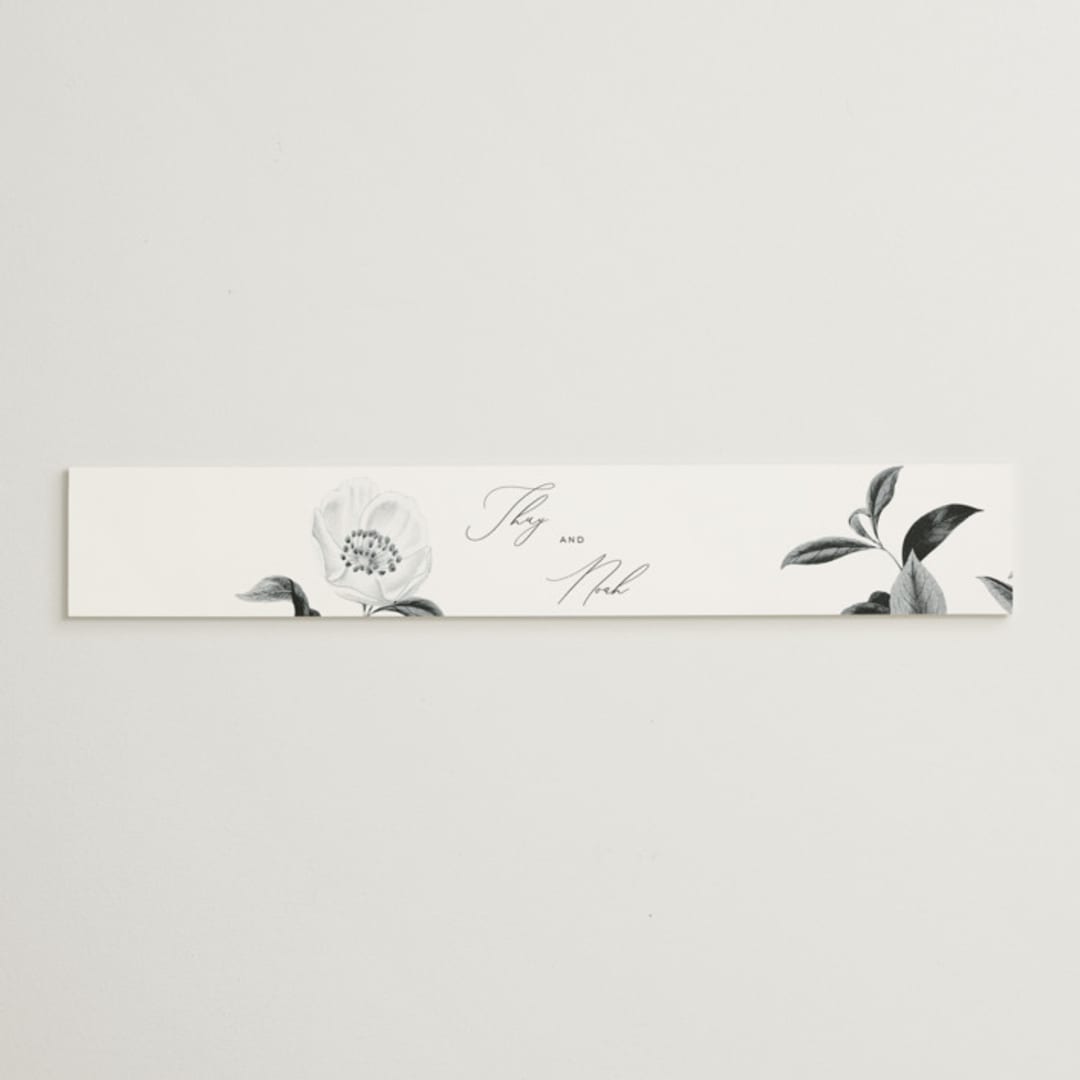 "la noce" - Belly Bands in Ink by Design Lotus - Assembled with Invitation