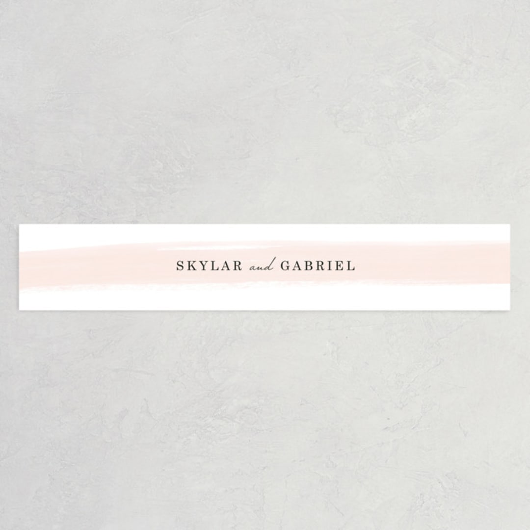 "Single Swath" - Belly Bands in Blush by Angela Marzuki - Assembled with Invitation