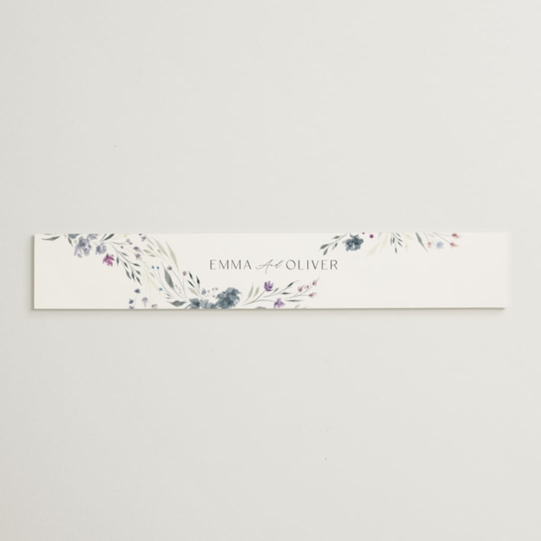 "Violet Cascade" - Belly Bands in Violet by Nicoletta Savod - Assembled with Invitation