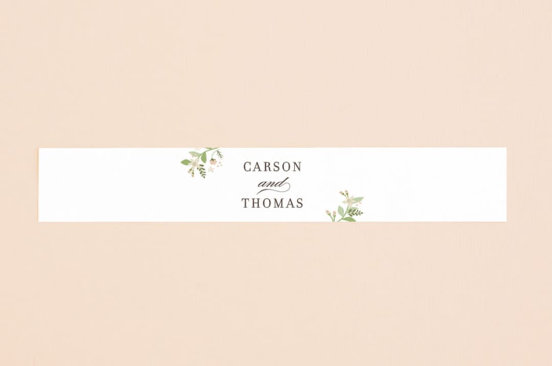 "Longwood Estates" - Belly Bands in Peach Sorbet by Jennifer Wick - Assembled with Invitation