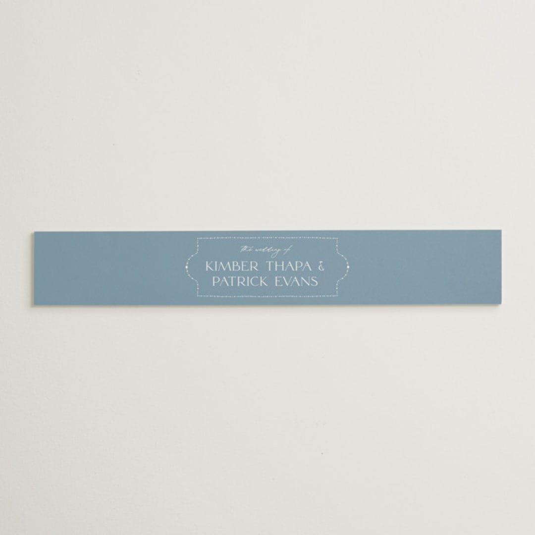 "Porcelain" - Belly Bands in Delft Blue by Ashley DeMeyere - Assembled with Invitation