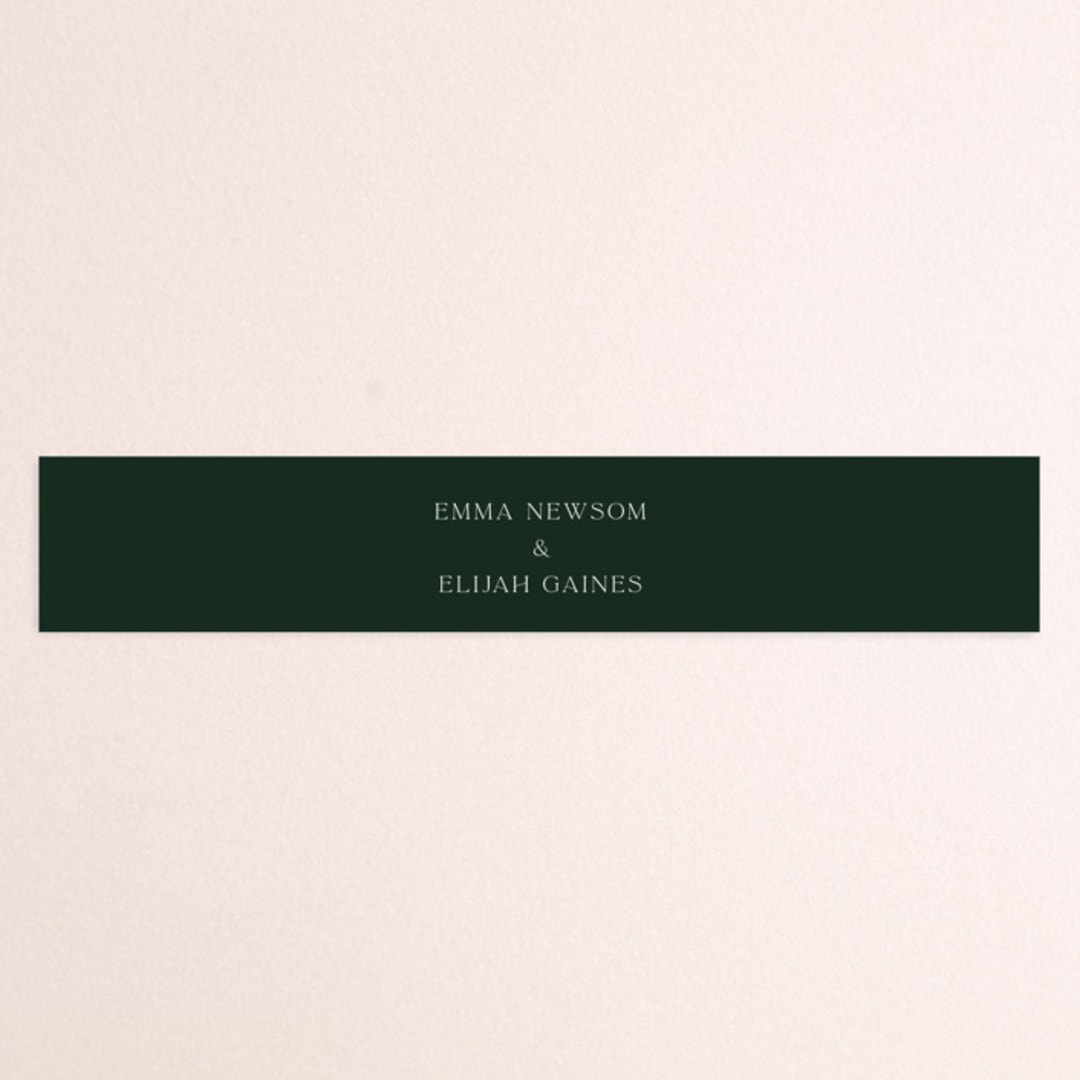 "On and On" - Belly Bands in Botanical Bouquet by Design Lotus - Assembled with Invitation