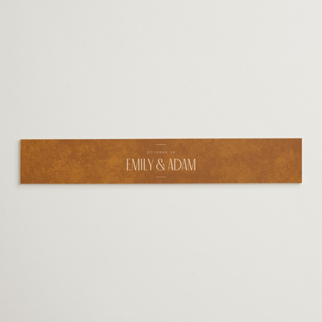 "Classic Touch" - Belly Bands in Rust by April Astudillo - Assembled with Invitation