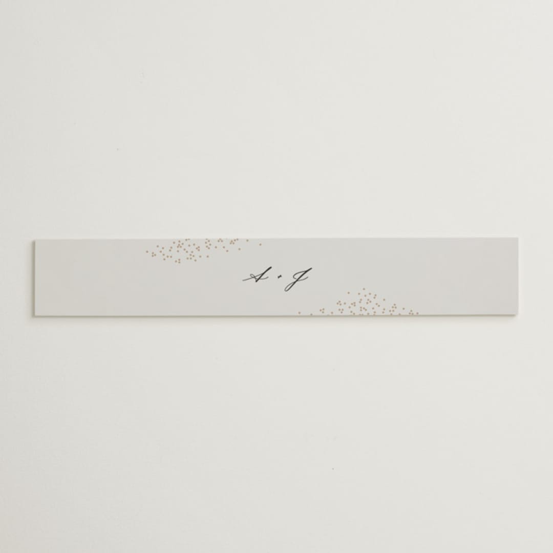 "Sketched Flora" - Belly Bands in Cream by Paper Raven Co. - Assembled with Invitation