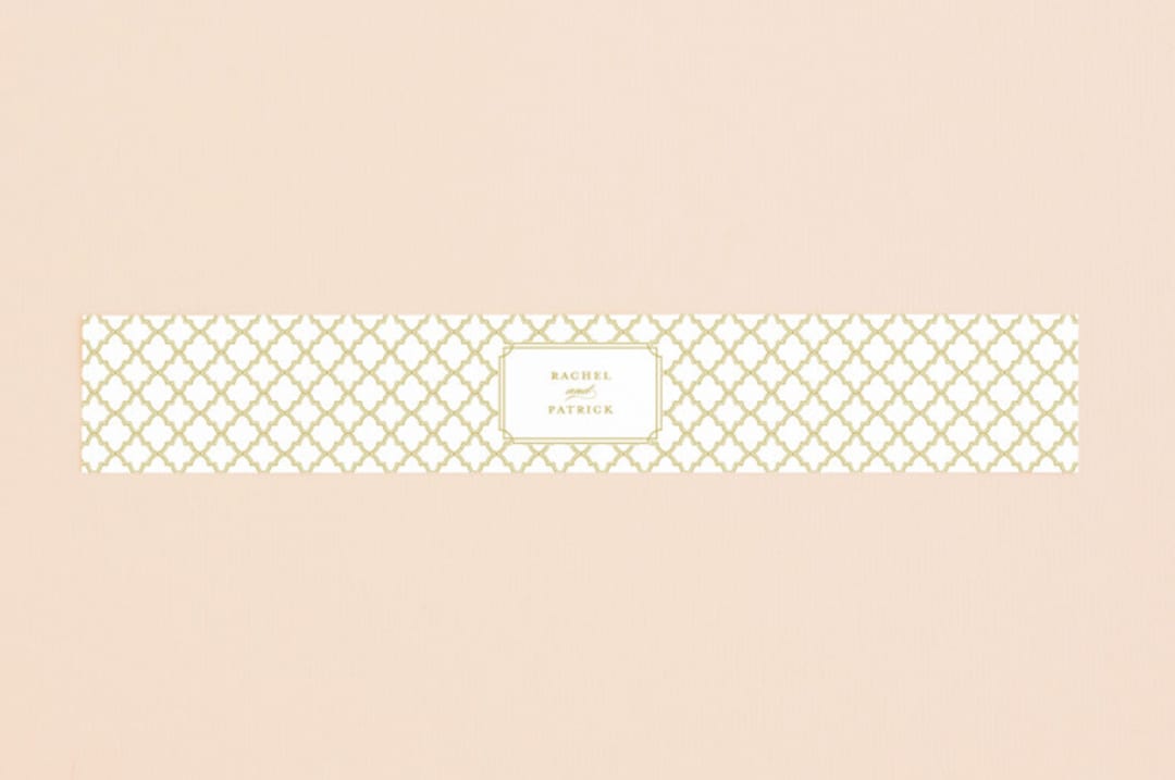 "Luxe Border" - Belly Bands in Gold by Sarah Brown - Assembled with Invitation